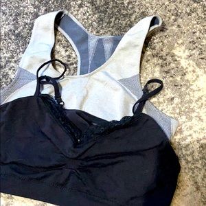 Under armor tank top and two sports bras